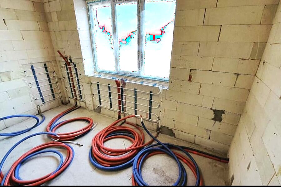 Разводка воды в стенах до отделки
